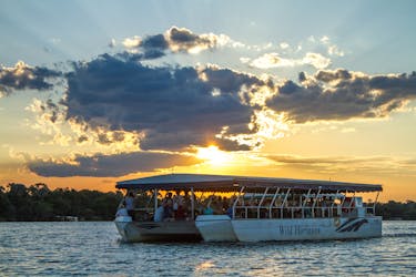 Zambezi River sunset cruise on Zimbabwe side